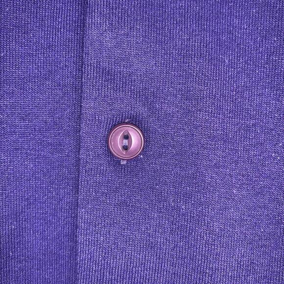 Saturday’s Purple 3/4 Button Up Long Sleeve Pull Over With  Caller Size Small - Picture 5 of 8
